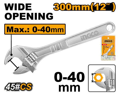 HADW131122 ADJUSTABLE WRENCH 12"