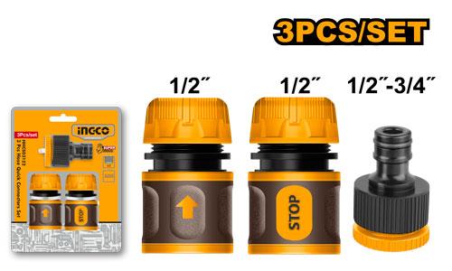 HHCS03122 3pcs HOSE QUICK CONNECTOR SET