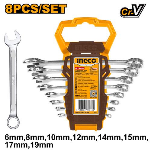 HKSPA1088 COMBINATION SPANNERS SET 8PCS 9 ( TOP 50)SET
